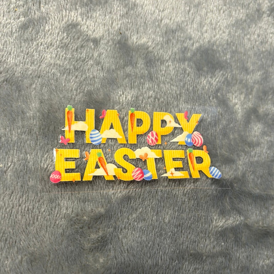 Happy Easter | UVDTF 3” Decal | Easter | Ready To Ship