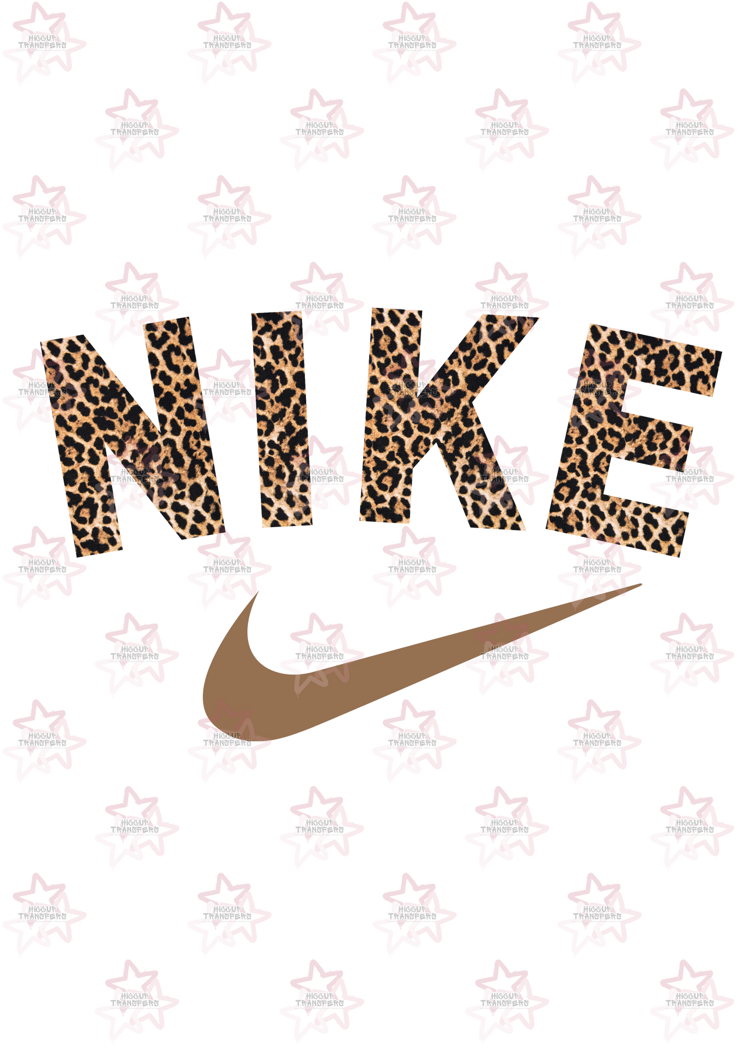 Leopard Print  | DTF transfer | Hiccup Exclusive Design | Swoosh Tick