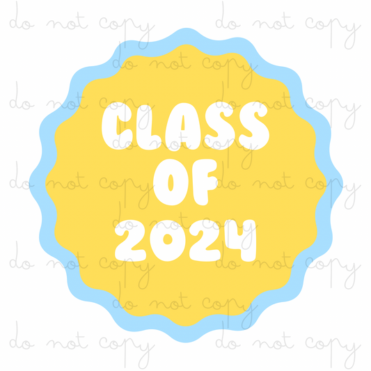 Class Of 2024 | UVDTF 3” / 6” / 8” Decal | School Leavers