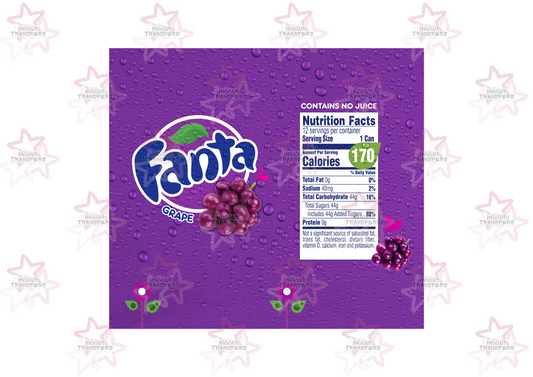 Fanta Grape | 20oz Tumbler Sublimation Wrap