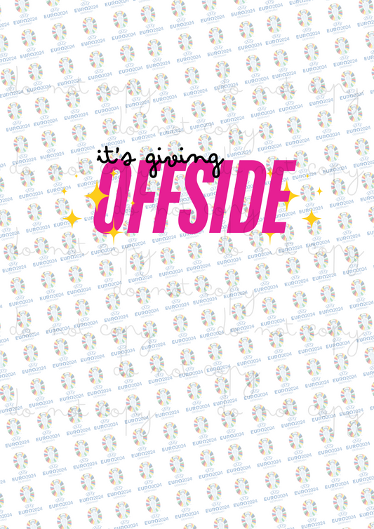It’s Giving Offside | Euros 2024 | UVDTF 3” Decal