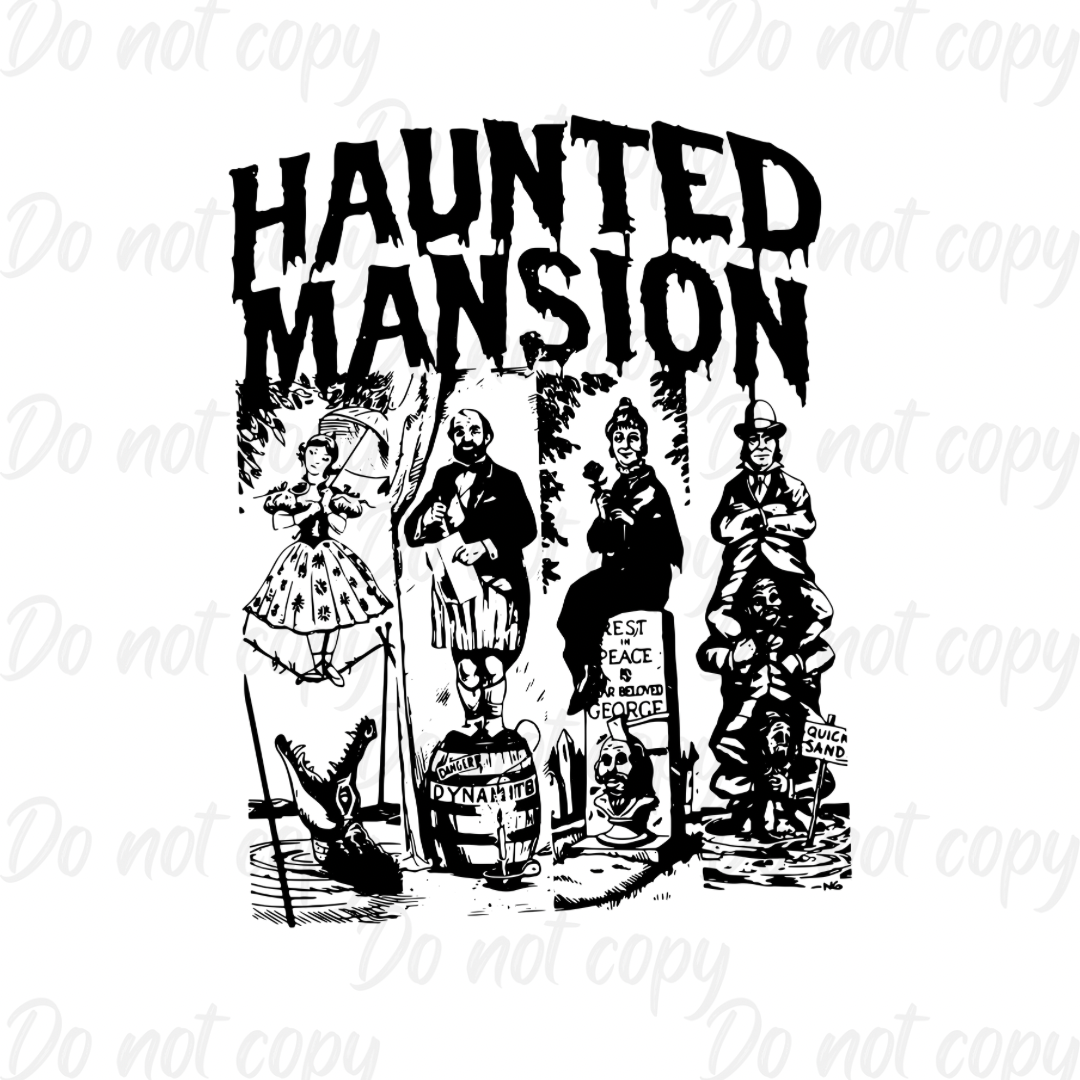 Haunted Mansion | Halloween | DTF transfer