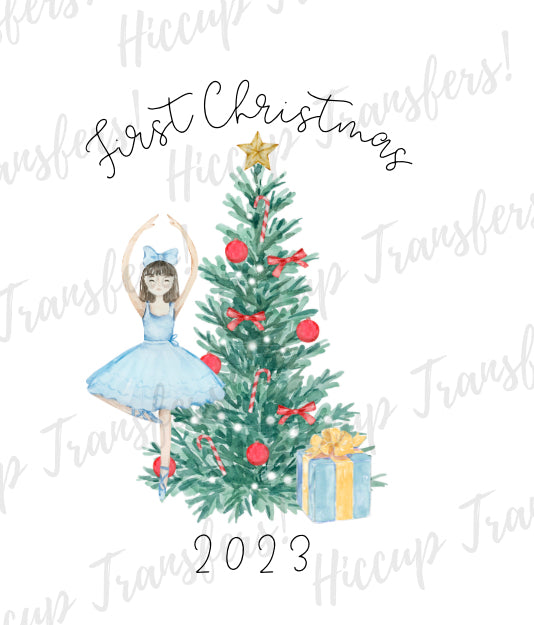 Ballerina First Christmas | UVDTF 3” Decal | Hiccup Exclusive