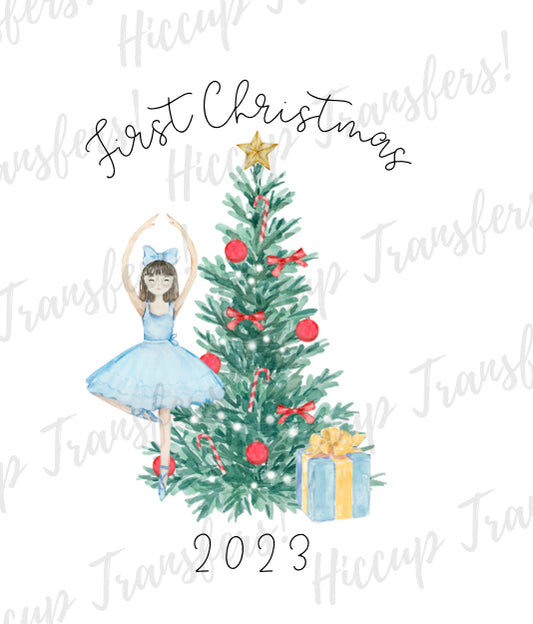 Ballerina First Christmas | UVDTF 3” Decal | Hiccup Exclusive