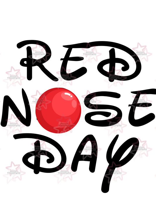 Text 1 | DTF Transfer | Hiccup Exclusive Design | Red Nose Day