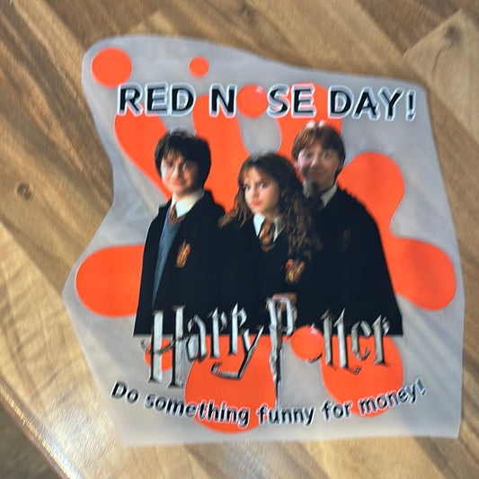 Wizards Red Nose Day 8” DTF Transfer