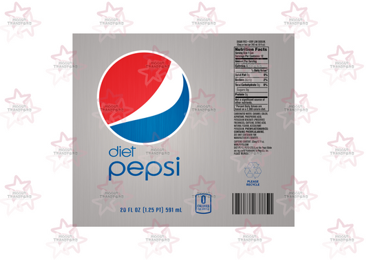 Diet Pepsi | 20oz Tumbler Sublimation Wrap