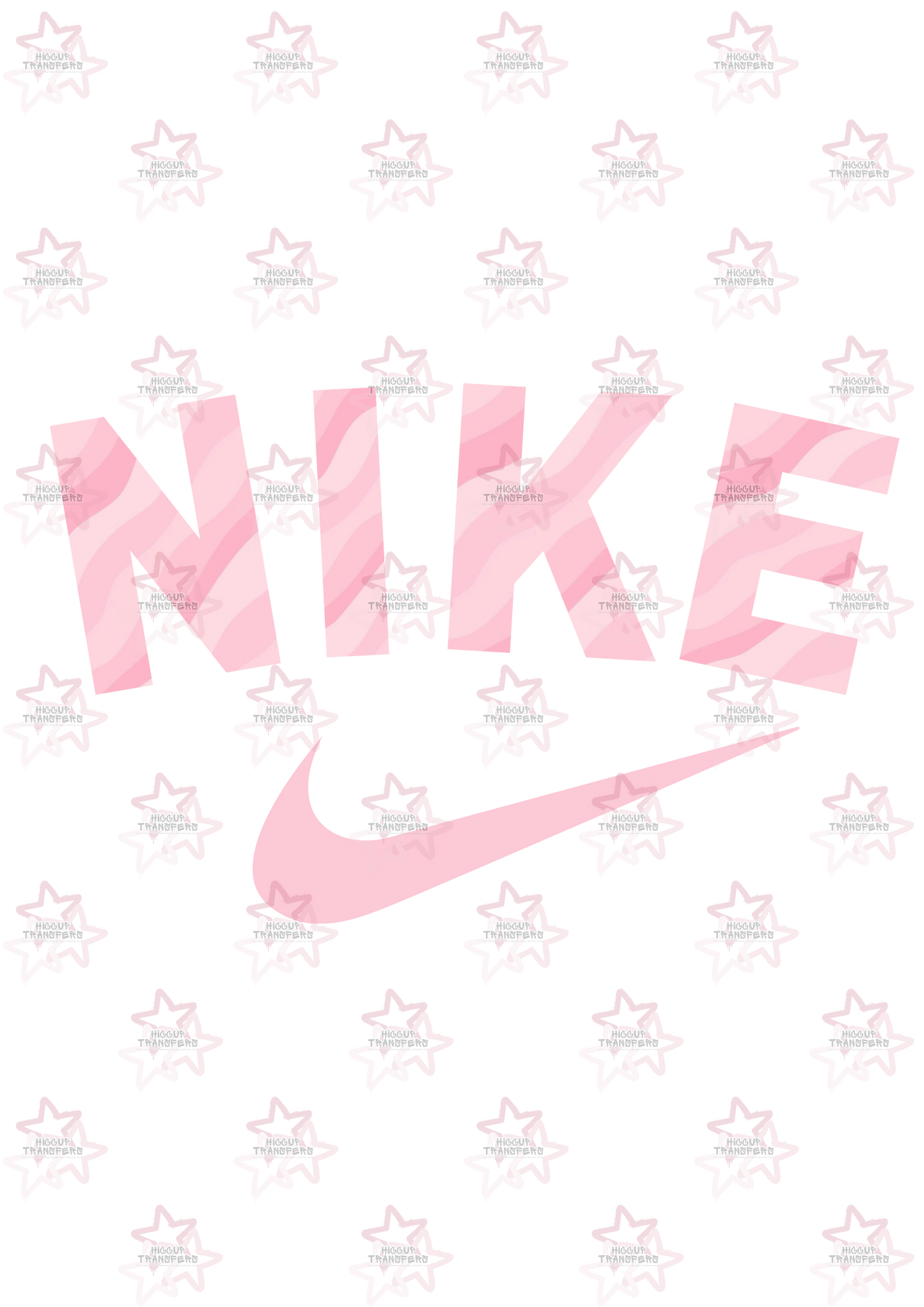 Pink Swirl | DTF transfer | Hiccup Exclusive Design | Swoosh Tick