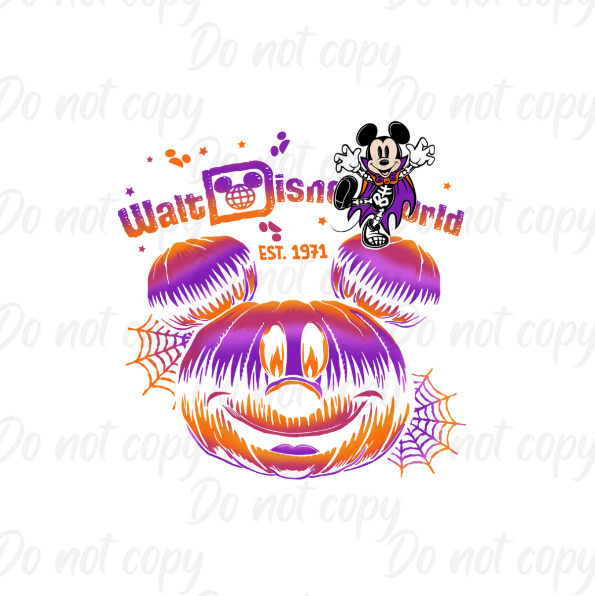 Mouse Pumpkin | Halloween | DTF transfer