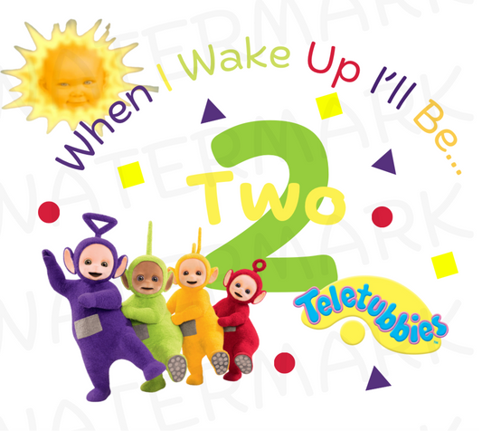 Tubbies Green | When I Wake Up | Hiccup Exclusive | Birthday DTF transfer