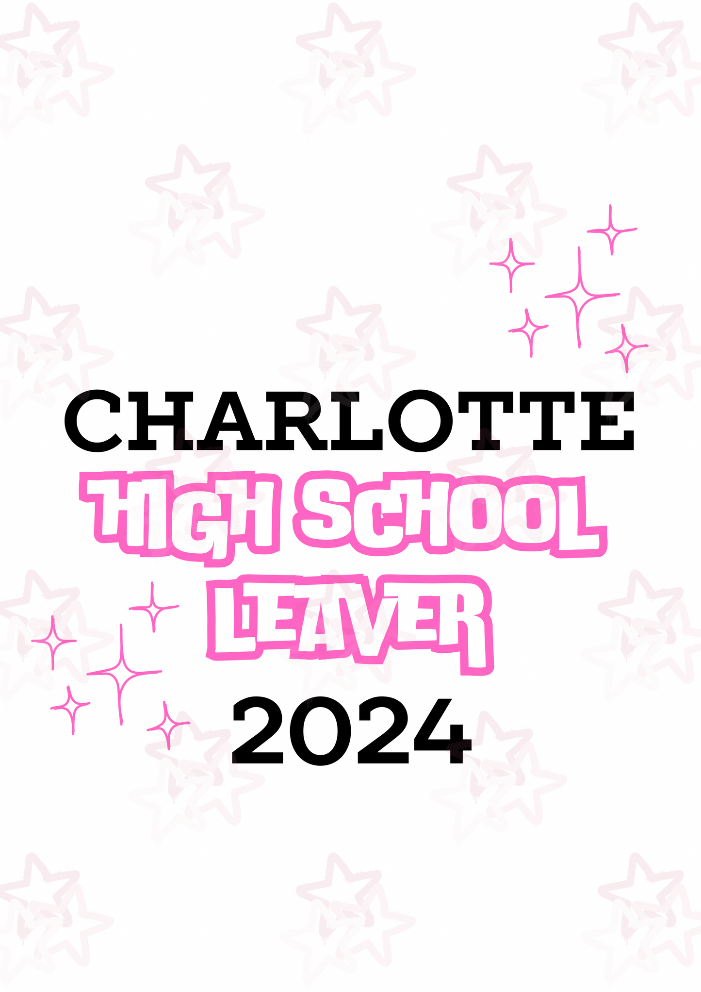 High School Leaver 2024 | UVDTF 3” / 6” / 8” Decal | School Leavers