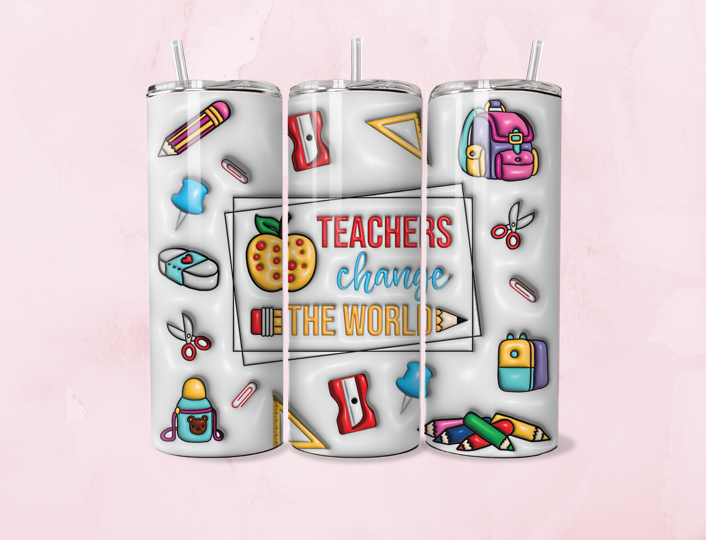 Teacher Inflated | 20oz Tumbler Sublimation Wrap