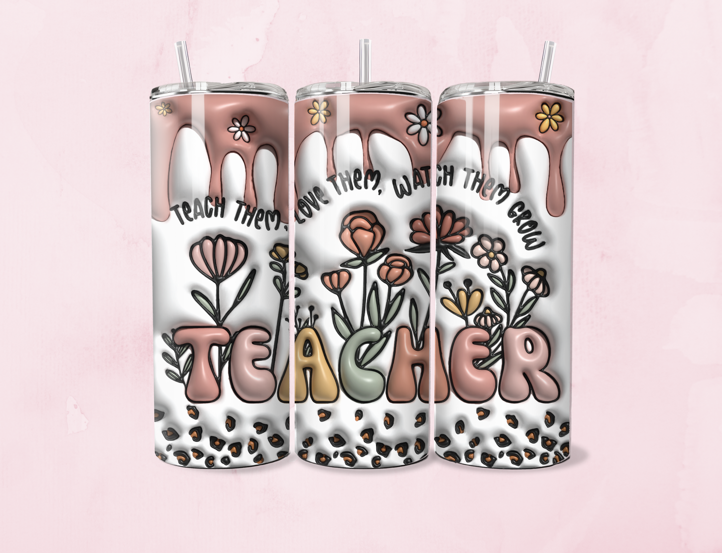 Teacher Inflated | 20oz Tumbler Sublimation Wrap