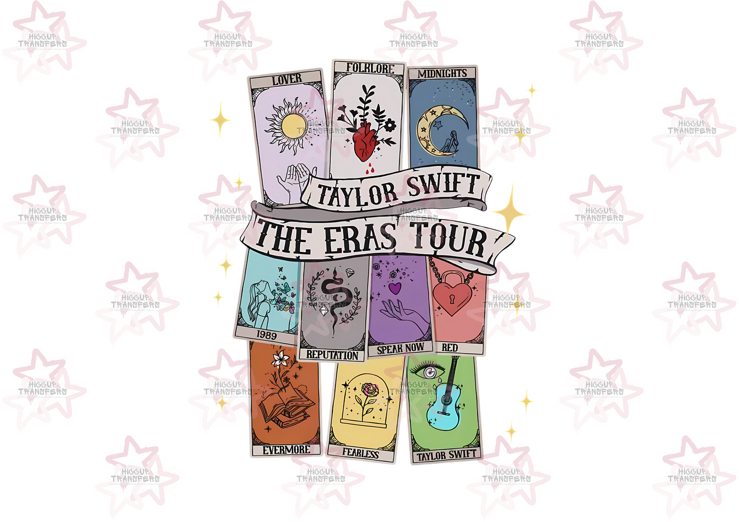 Eras Tour Cards | Swiftie | UVDTF 3” Decal