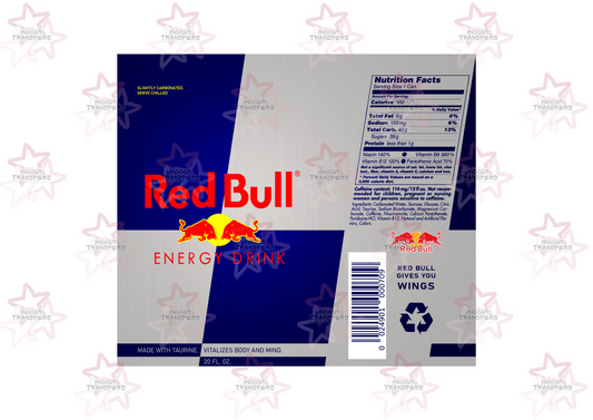 Red Bull Original | 20oz Tumbler Sublimation Wrap