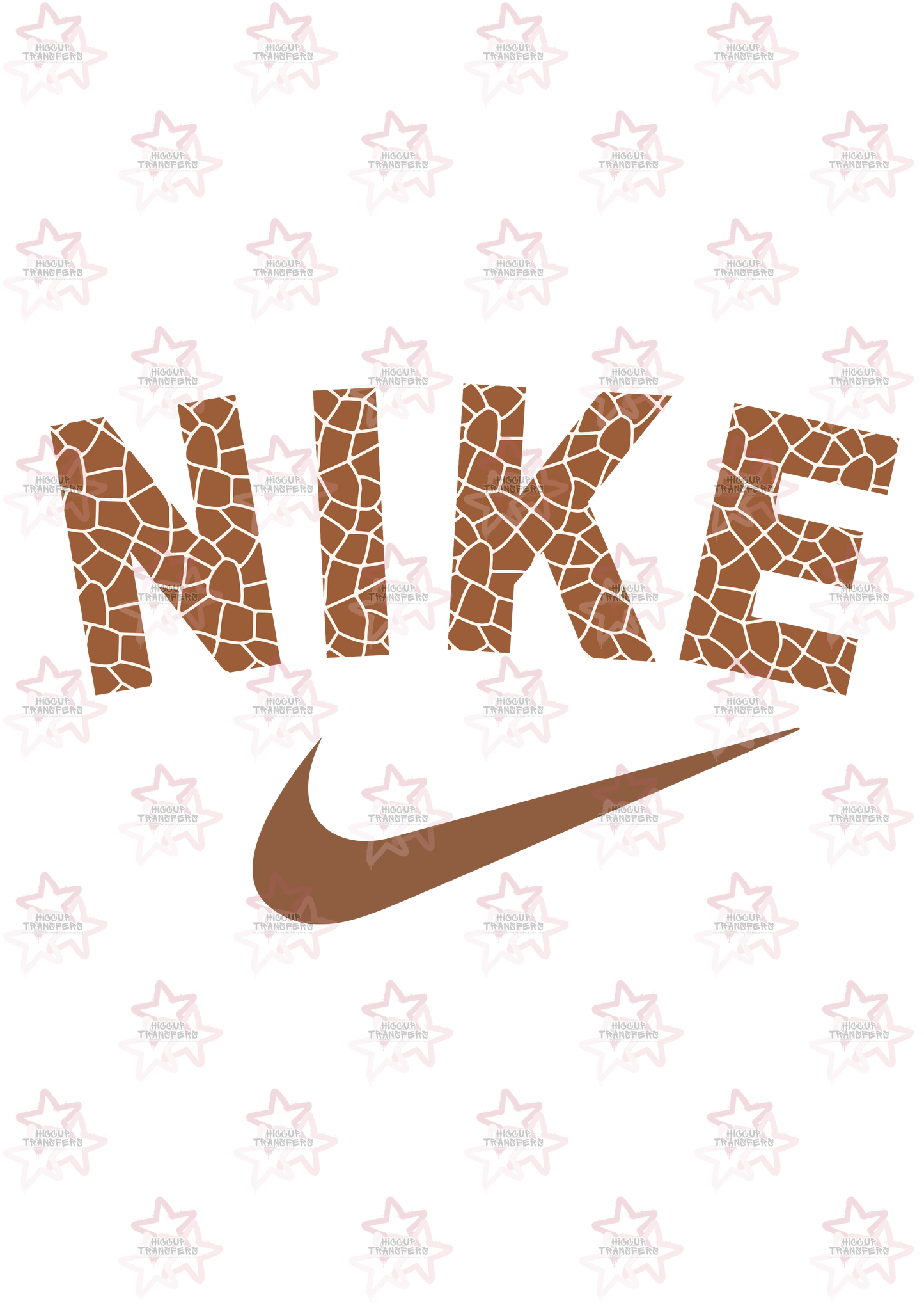 Giraffe Print | DTF transfer | Hiccup Exclusive Design | Swoosh Tick