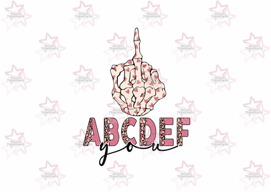 ABCDEF You | DTF Transfer