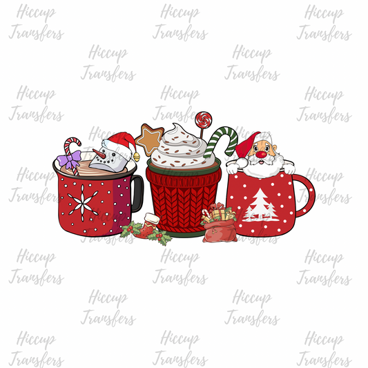 Sweater Christmas Cups | Coffee Cups | UVDTF transfer | Green Christmas