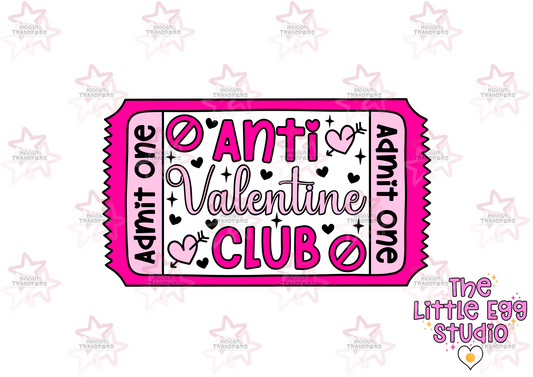 Anti Valentine Club | The Little Egg Studio | DTF Transfer