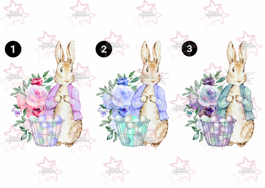 Watercolour Rabbit | Easter | DTF Transfer