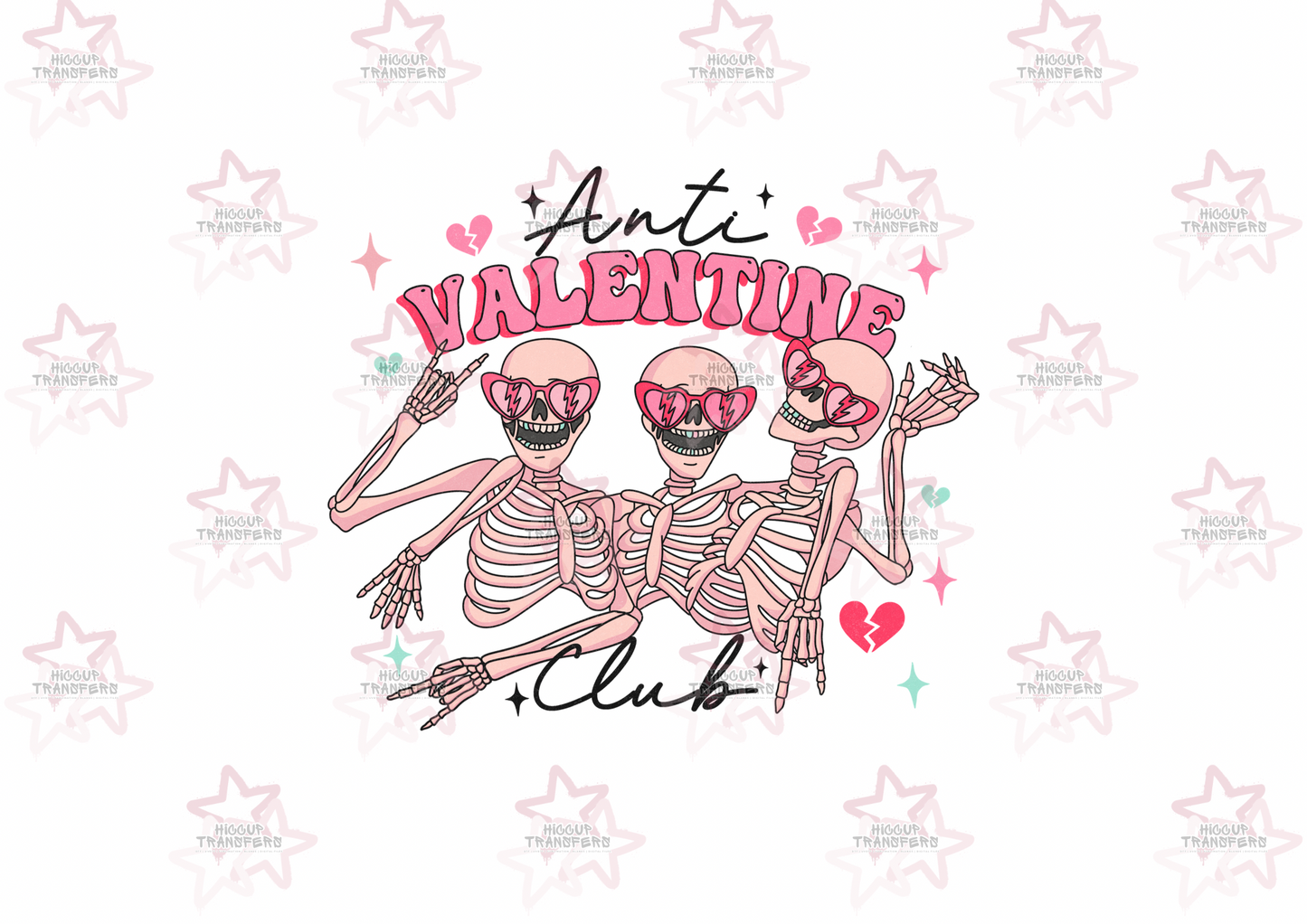 Anti Valentine Club | UVDTF 3” Decal