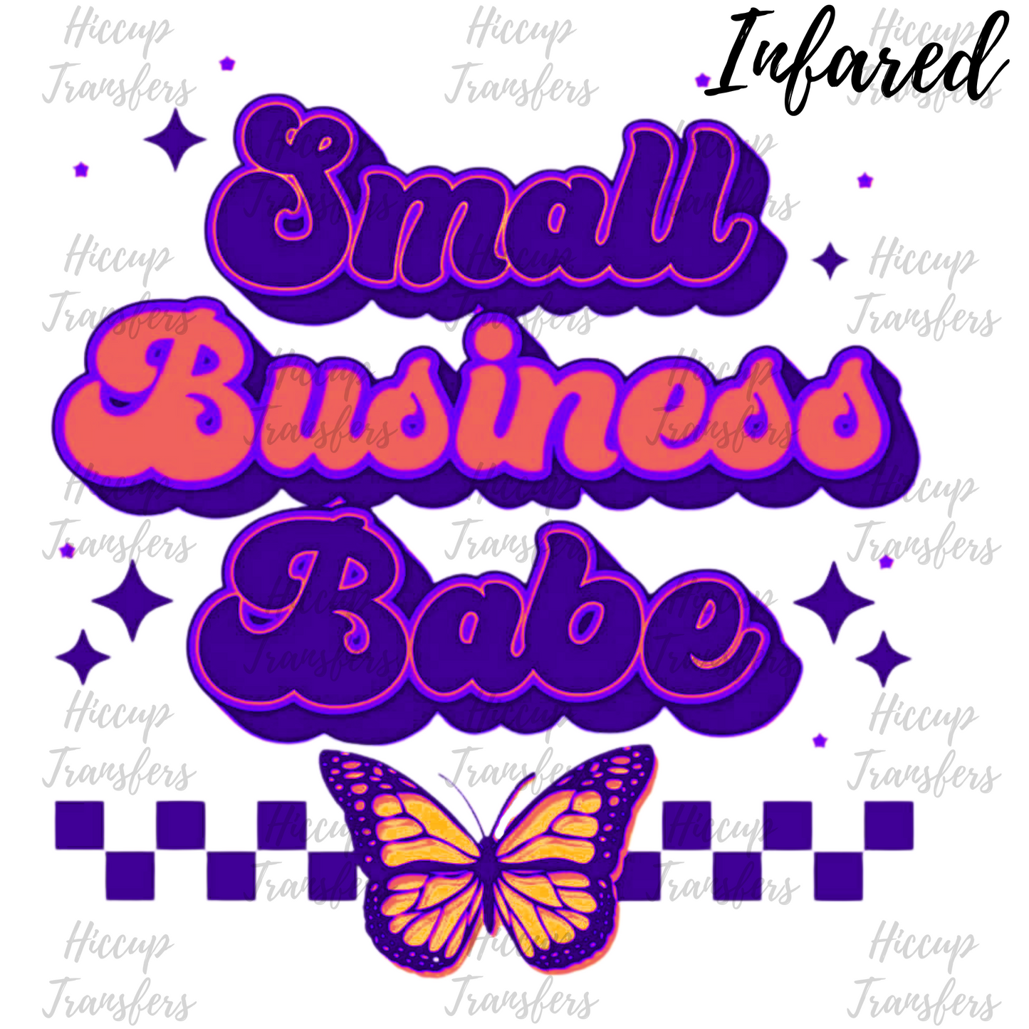 Small business babe DTF transfer