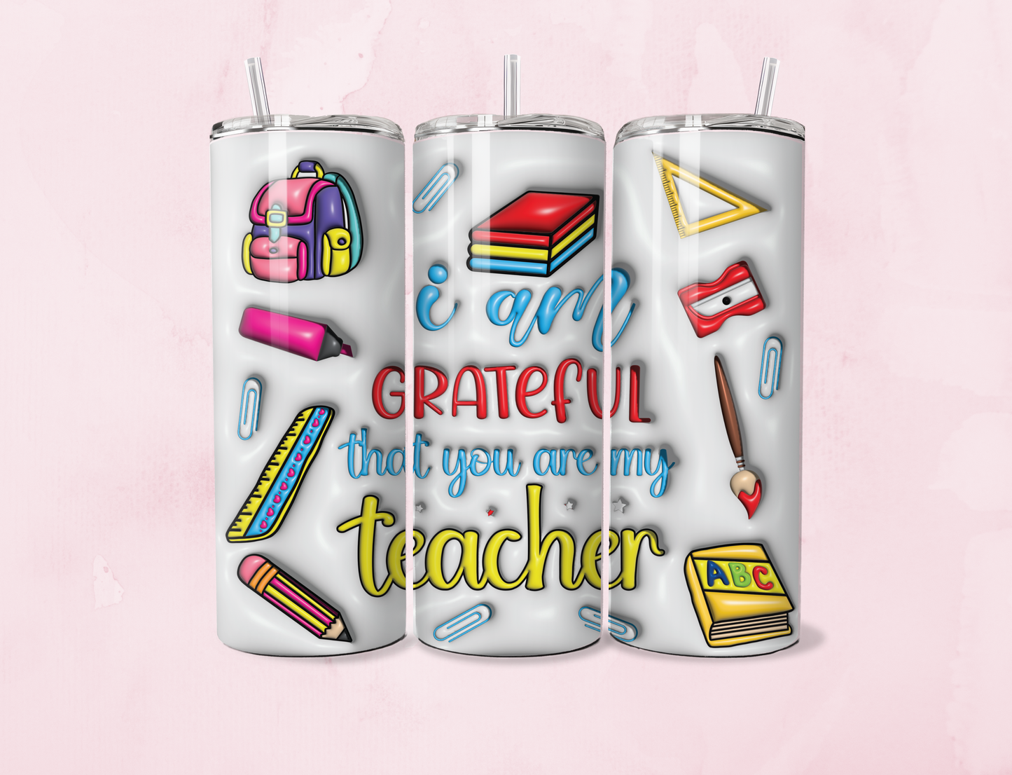 Teacher Inflated | 20oz Tumbler Sublimation Wrap