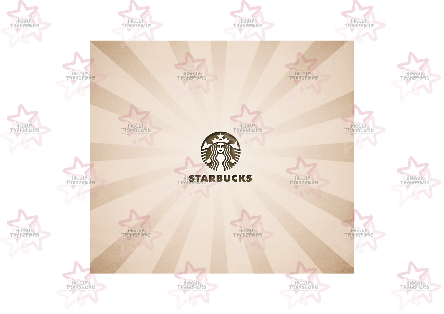 Beige Starbies | 20oz Tumbler Sublimation Wrap