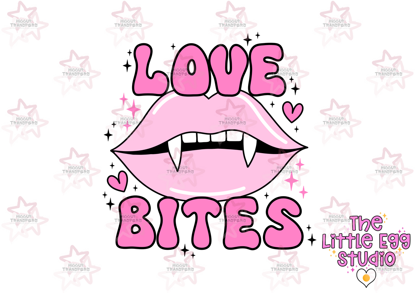 Love Bites | The Little Egg Studio | 3” UVDTF Decal