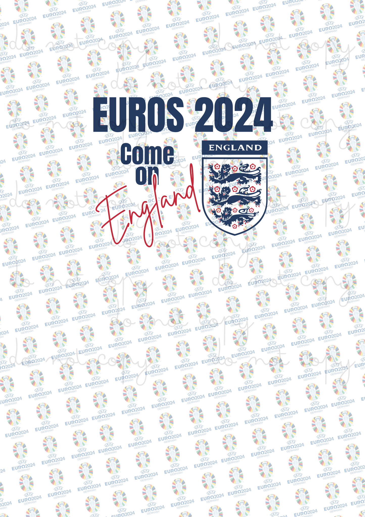 Come On England | Euros 2024 | DTF transfer