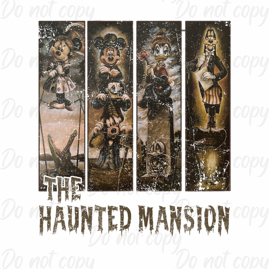 The Haunted Mansion | Halloween | DTF transfer