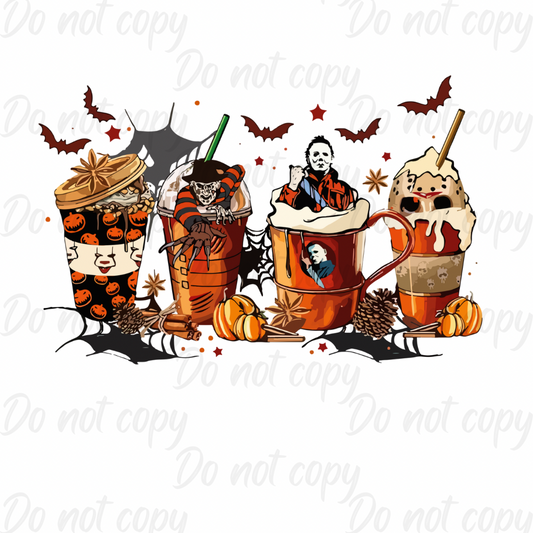 Halloween coffee cups | Halloween | DTF transfer