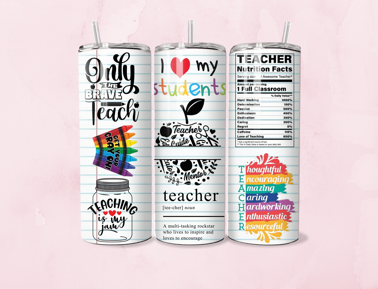 Teacher | 20oz Tumbler Sublimation Wrap