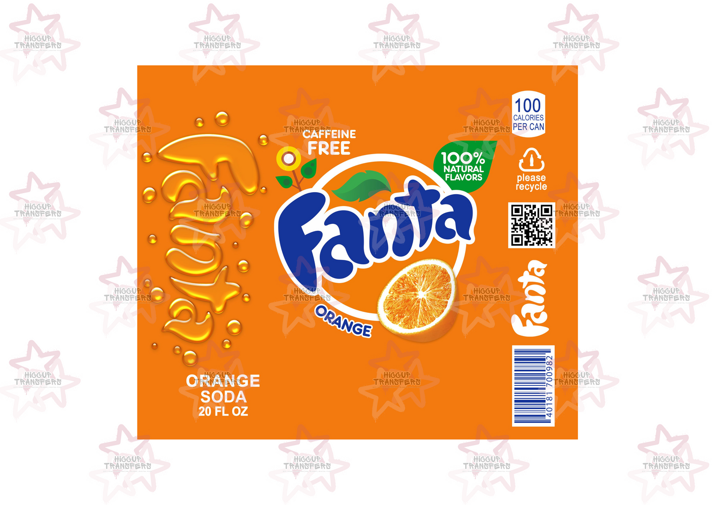 Fanta | 20oz Tumbler Sublimation Wrap