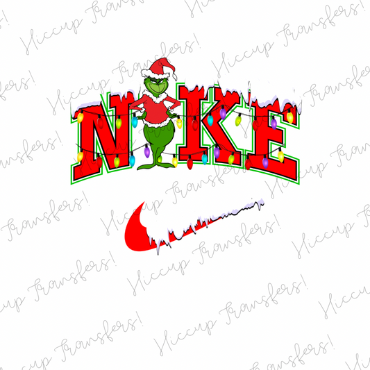 Green Christmas Swoosh 1 | DTF transfer