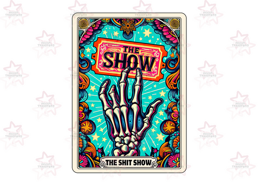 The Shit Show Fire Tarot Card | UVDTF 3” UVDTF