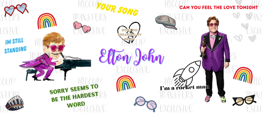 Elton john | 16oz Libbey Wrap | Hiccup Exclusive