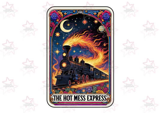 The Hot Mess Express Tarot Card | UVDTF 3” UVDTF