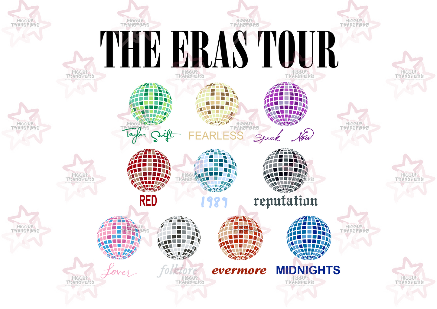 Eras Tour Disco Balls | Swiftie | UVDTF 3” Decal