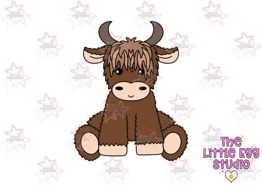 Highland Cow | The Little Egg Studio | 3” UVDTF Decal
