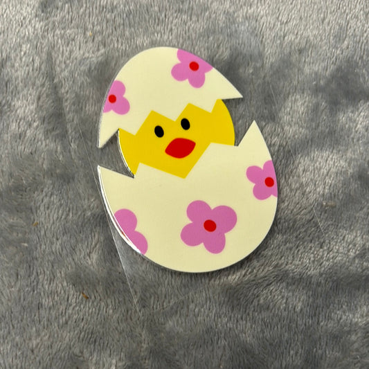 Cute Chick In Egg | UVDTF 3” Decal | Easter | Ready To Ship