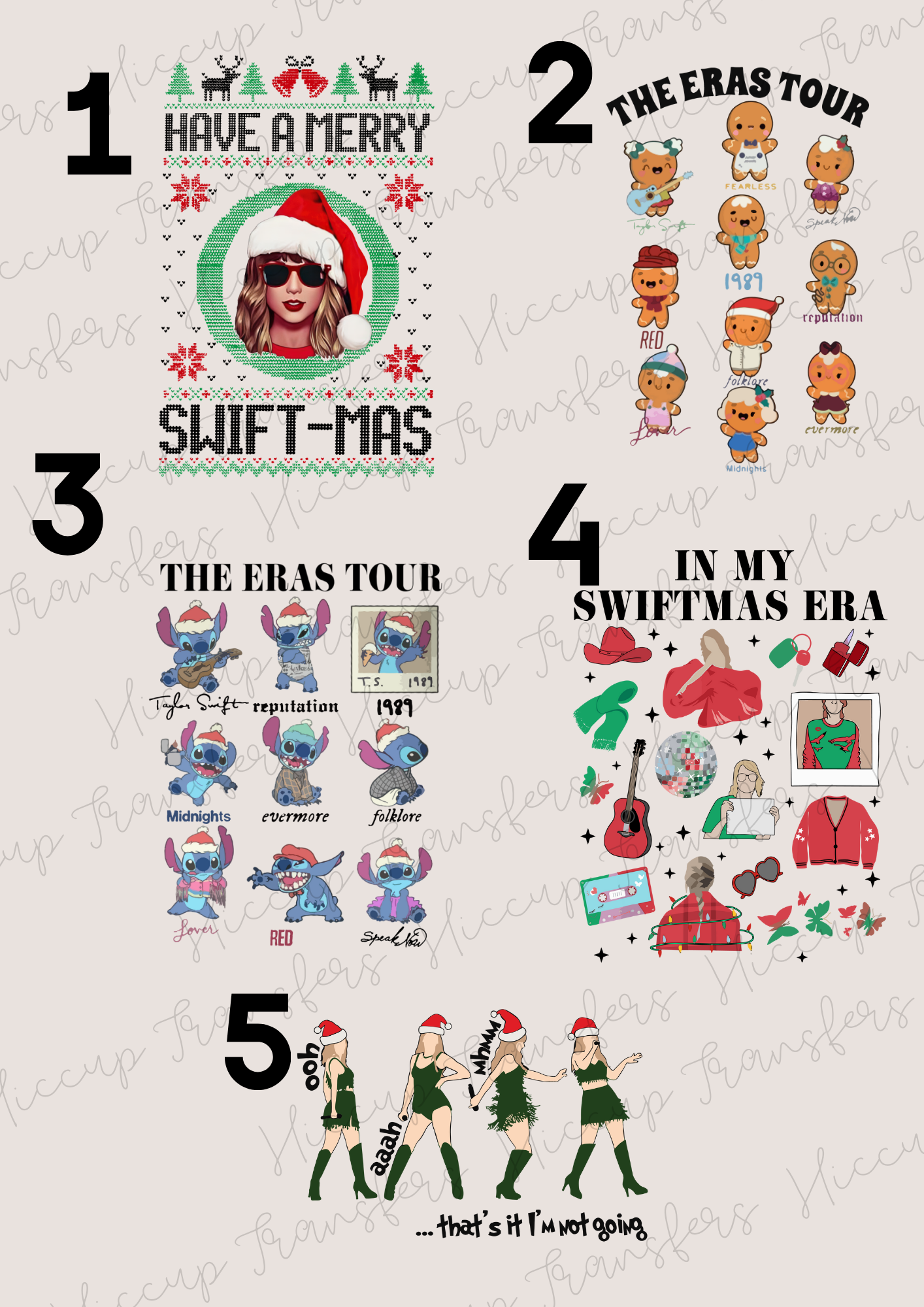 Swiftmas 2 | DTF transfer | Eras