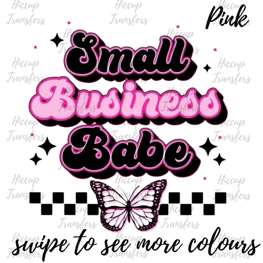 Small Business Babe UVDTF decal
