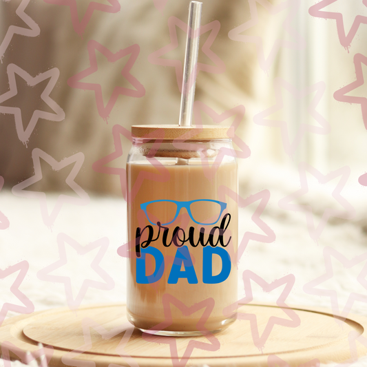 Proud Dad | Father's Day | UVDTF 3” Decal