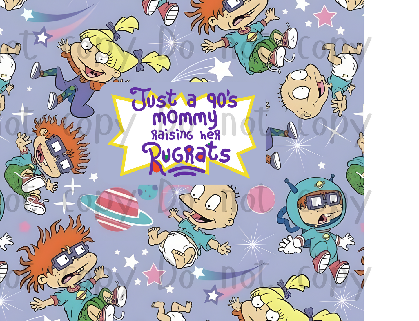 Just a 90s Mommy Rug rats  | 20oz Tumbler Sublimation Wrap