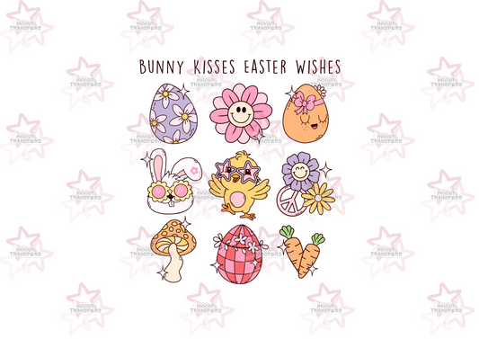 Bunny Kisses, Easter Wishes | Easter | DTF Transfer