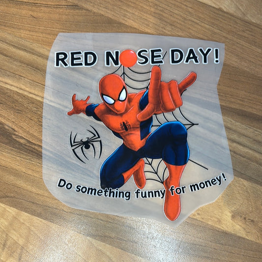 Spidey Red Nose Day 6” DTF Transfer