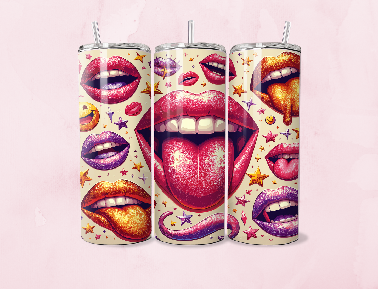 Tongue  | 20oz Tumbler Sublimation Wrap