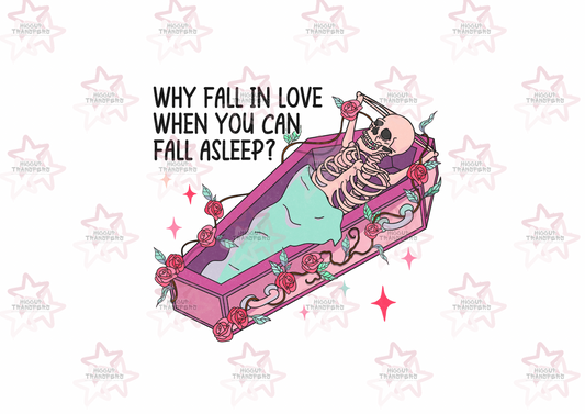 Fall Asleep | UVDTF 3” Decal