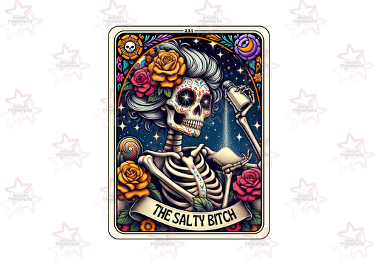 The Salty Bitch Tarot Card | UVDTF 3” UVDTF